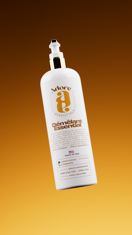 Ce démêlant aide à démêler les cheveux tout en les hydratant. Sans produits chimiques, il est parfait pour tous type de cheveux